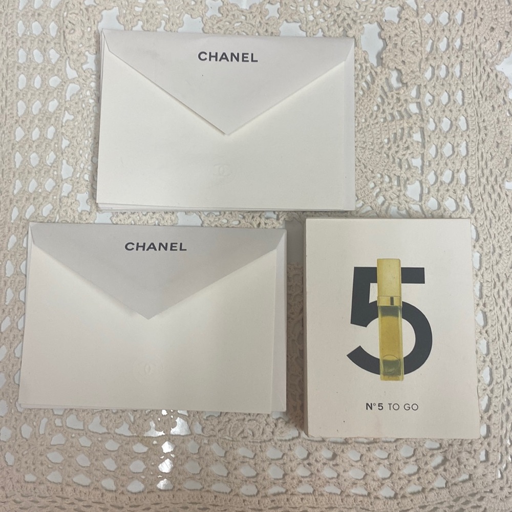 Chanel Notecards And Fragrance Blotters